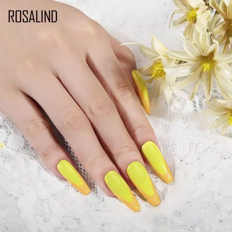 ( 01-40 ) ROSALIND Gel Nail Polish UV LED Nail Art / Kutek / Cat Kuku Murah Bagus