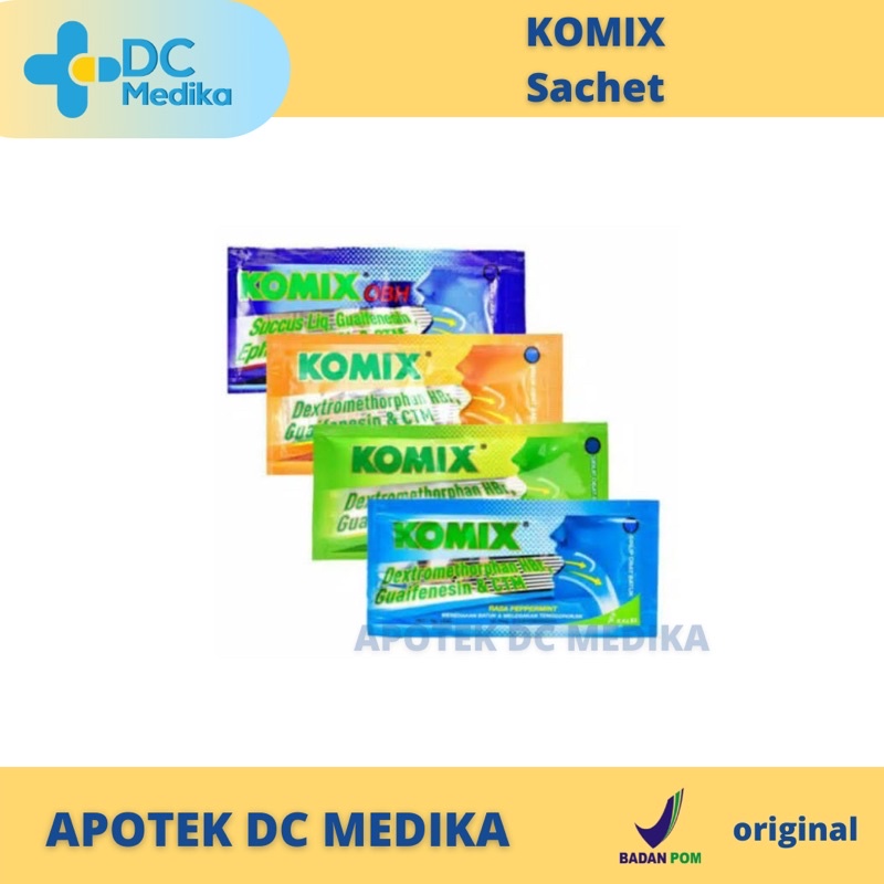 KOMIX ALL VARIAN / ALL VARIANT / MINT / JAHE / JERUK NIPIS / JAHE /OBH / BANTU REDAKAN BATUK / KOMIX SACHET