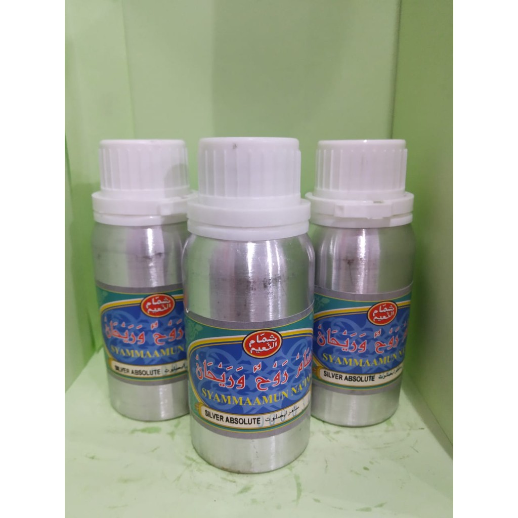 SILVER ABSOLUT 100 gram atau wardah by syammaamun naim. bibit parfum kemasan segel ori pabrik