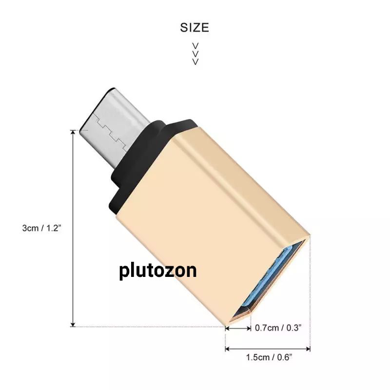 Metal OTG adaptor 3.0 termurah minimalis type C adaptor