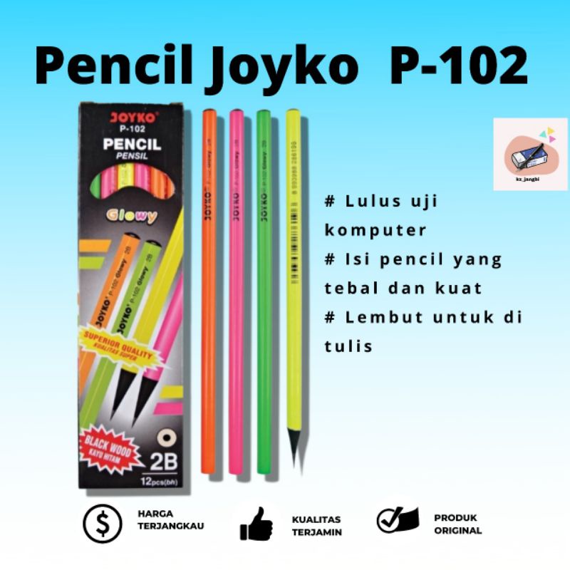 

Pencil Pensil Joyko P-102 2B Glowy