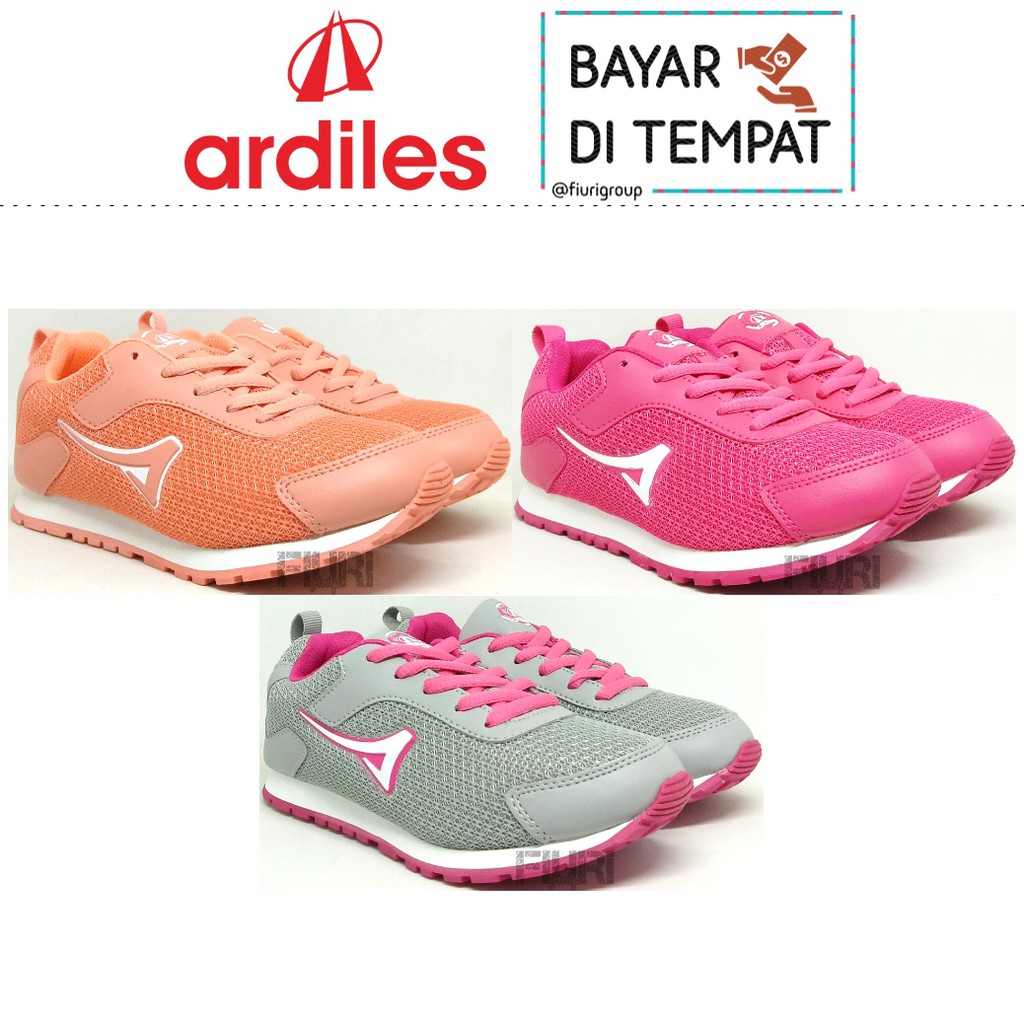 FIURI - ARDILES ORIGINAL - BLACKFOREST 33-38 PINK - SEPATU KETS WANITA - SEPATU SNEAKERS WANITA - SEPATU OLAHRAGA SPORT WANITA - SEPATU CASUAL - SEPATU JOGGING LARI FITNESS GYM SENAM WANITA-SEPATU ANAK PEREMPUAN CEWEK - SEPATU SEKOLAH BERTALI SD SMP SMA