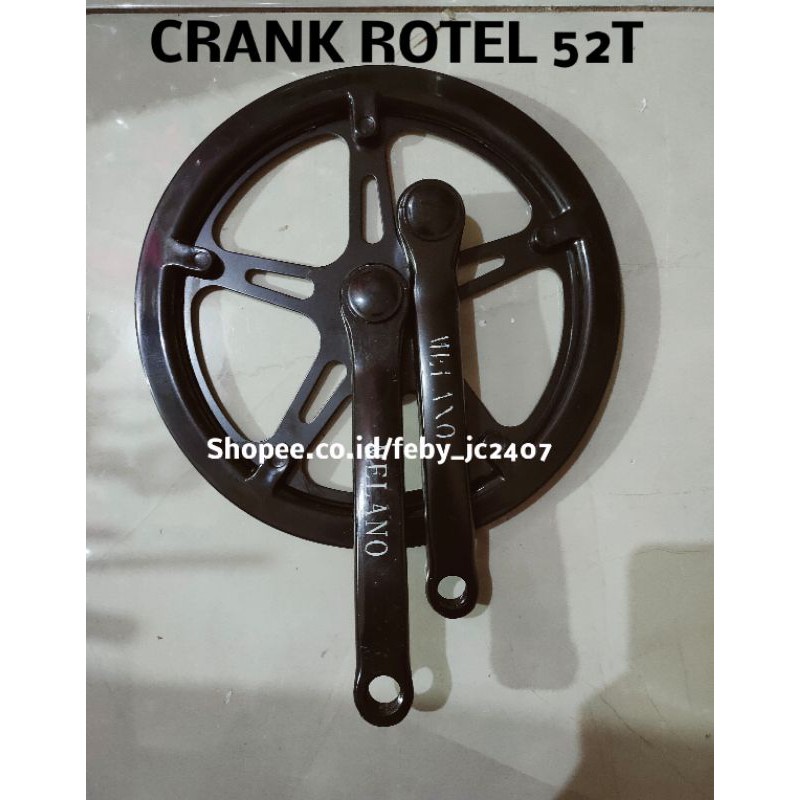 CRANK ROTEL SEPEDA LIPAT SEPEDA MINION MERK MELANO GIGI 52 TREX GIGI 48