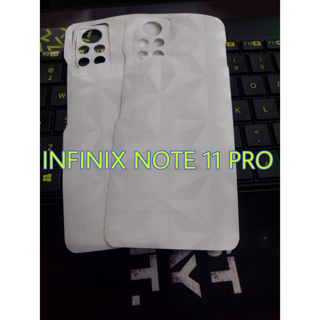 Skin Carbon INFINIX NOTE 11 PRO Back Skin DIAMOND Pelindung Belakang Handphone