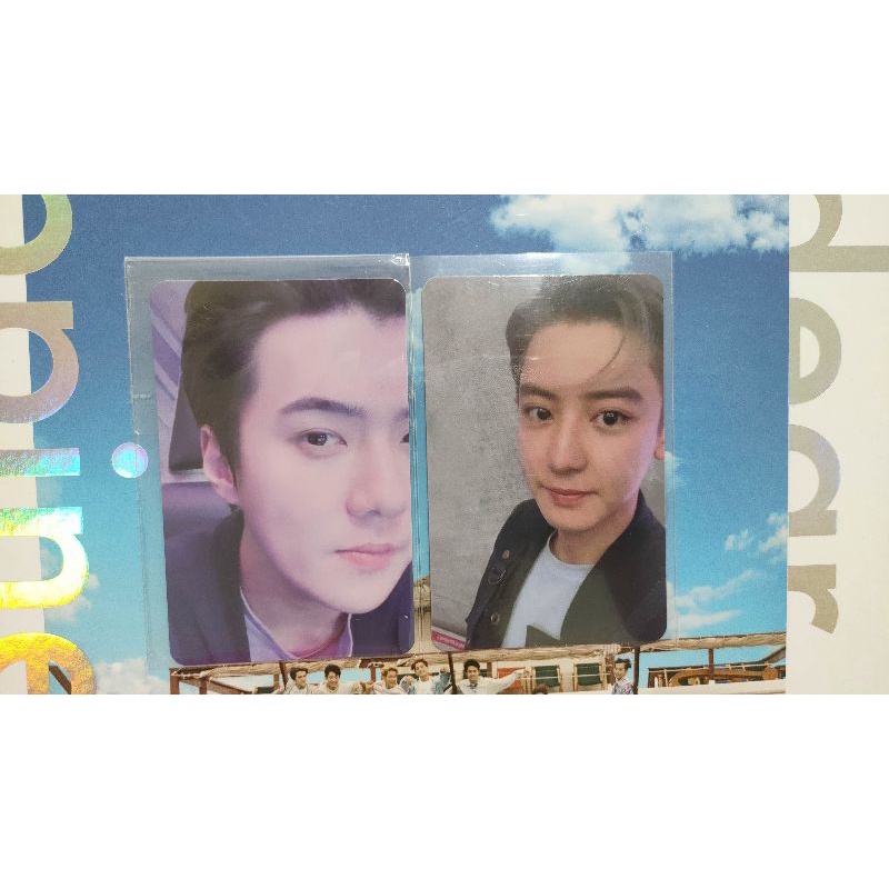 PHOTOCARD AR SELCA DFTF SEHUN CHANYEOL OFFICIAL