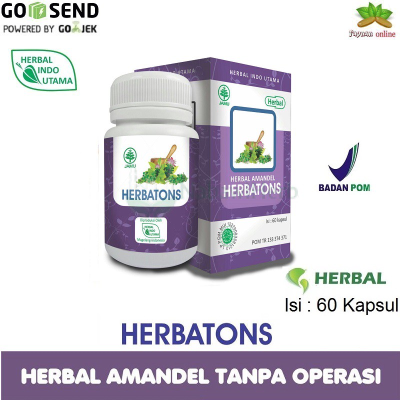 

Obat Amandel Herbal Amandel Herbatons 60 Kapsul