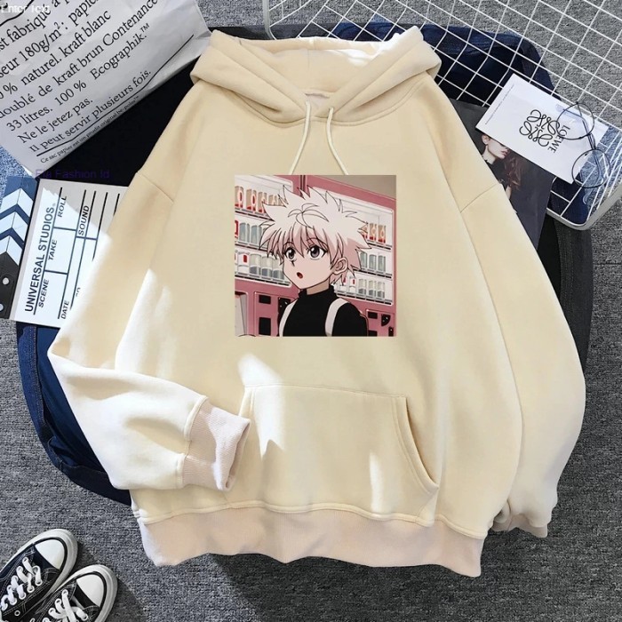 HOODIE OBLONG ANIME killua Zoldyck wow HUNTER X HUNTER