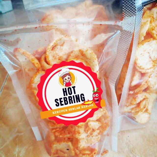 

Kerupuk seblak kering "HOT SEBRING