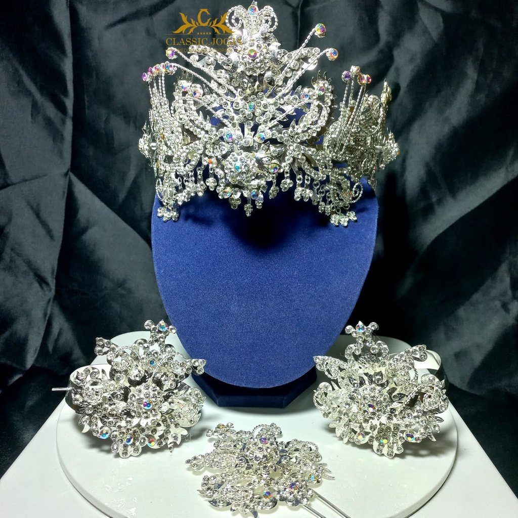 Siger Sunda Ciki Cabang 2 Silver-Gold/Siger manten/siger sunda pengantin murah/siger sunda/Siger Sun