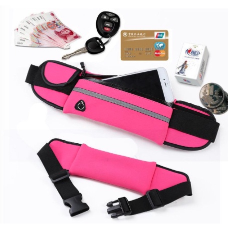 tas pinggang jogging unisex belt sport running pouch hp waterproof