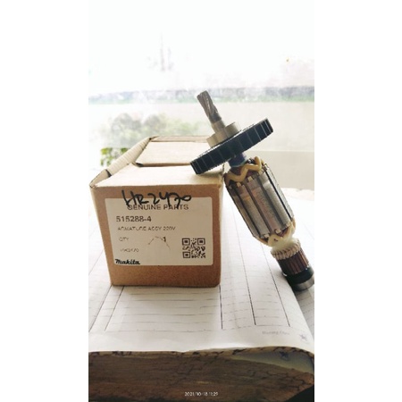 Armature Makita HR2470 Original Angker HR 2470 Sparepart Bor Beton