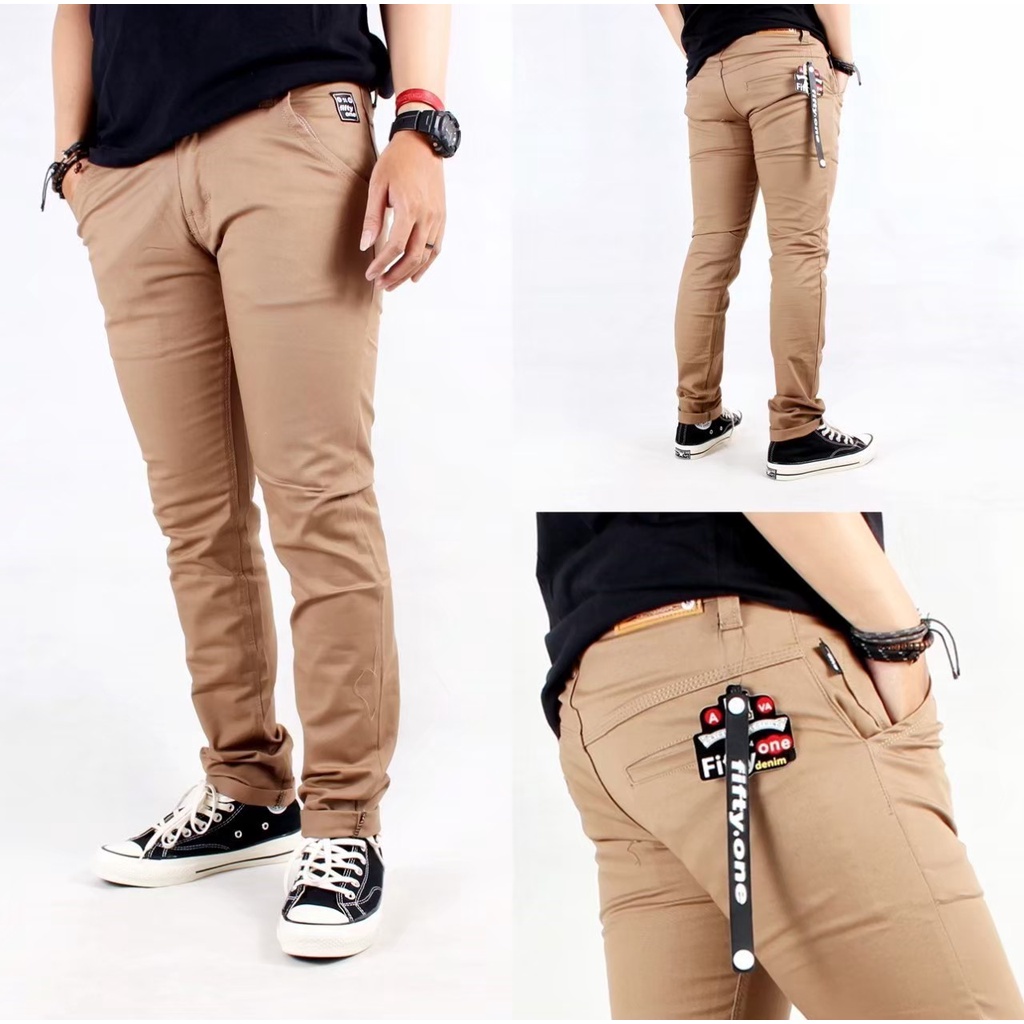 Celana Bahan Formal Pria Slimfit