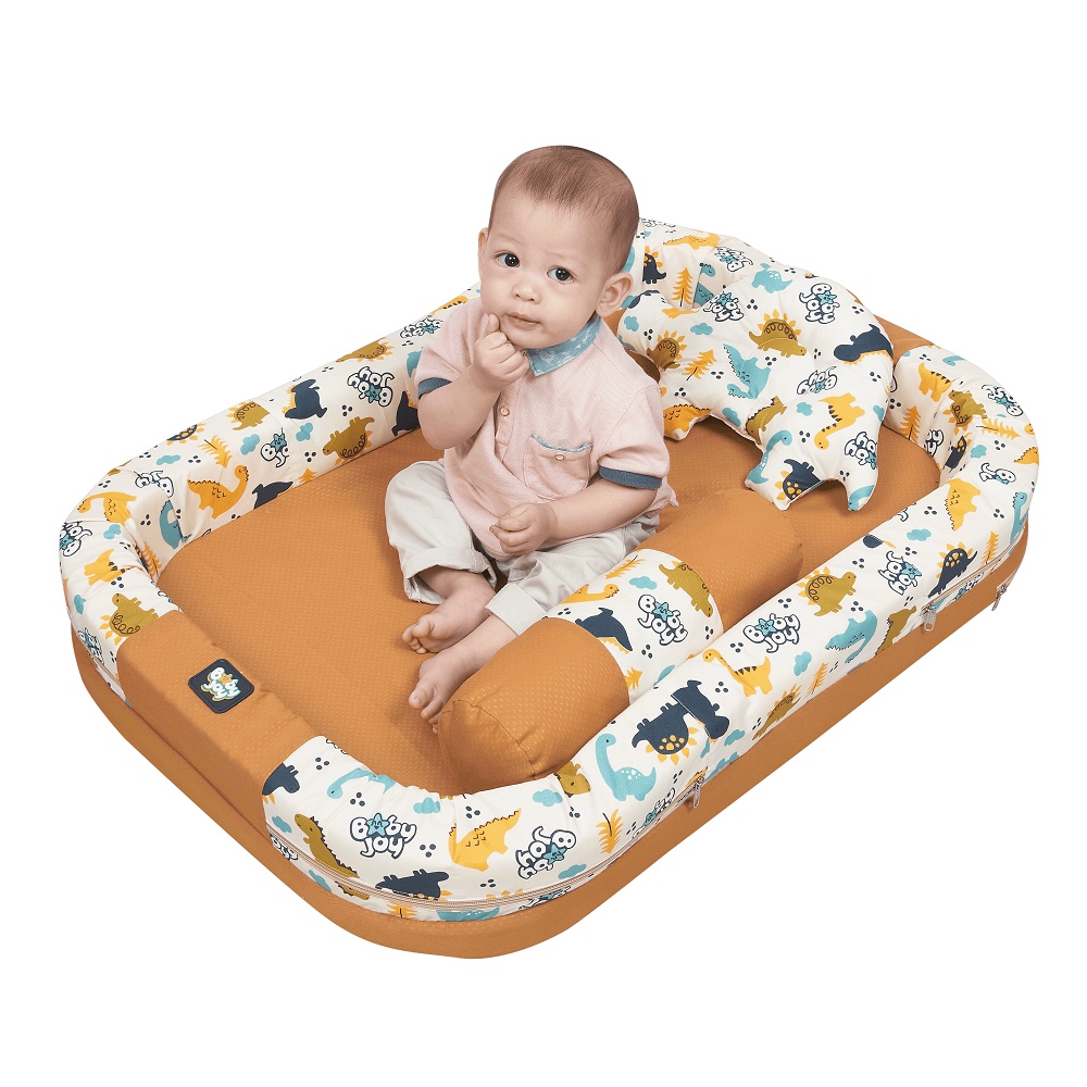 [4 kg] Baby Joy Kasur Bayi Kolam + Kelambu Kojong (bisa dilepas) Little Dino Series - BJK 4018-6
