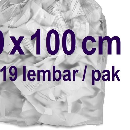 ❃ Kantong Plastik Bening Besar 60x100 cm PE 770 gr / pack Kantong Sampah ○