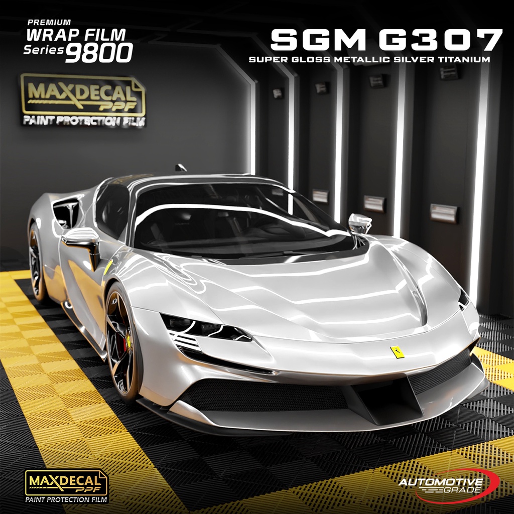 Maxdecal Premium Wrap Film 9800 - SILVER TITANIUM