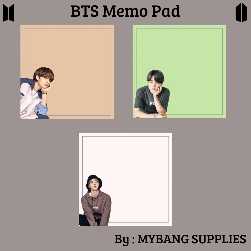

BTS Memo Pad sheet (edition 1) 35 lembar [COD]