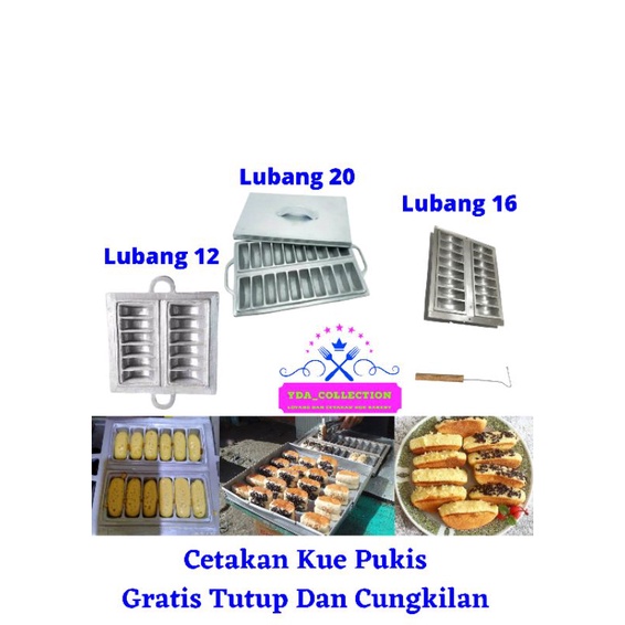 Cetakan Kue Pukis / CETAKAN KUE BANDROS / PANCONG / PUKIS 12 LUBANG Loyang kue pancong/pukis Cetakan