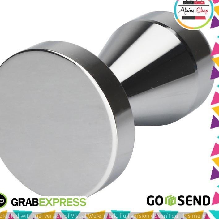 Siap Kirim.. Tamper 51mm Tamper Kopi Espresso Flat Stainless Steel Chrome Pres Kopi