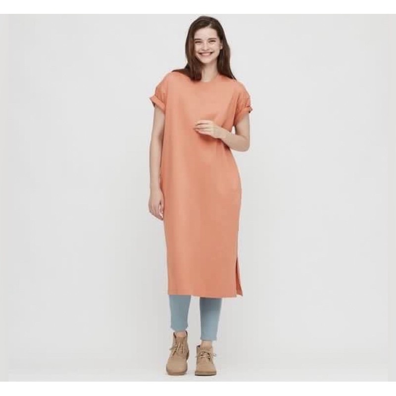 UNIQLO WOMEN GAUN T PANJANG MERCERIZED