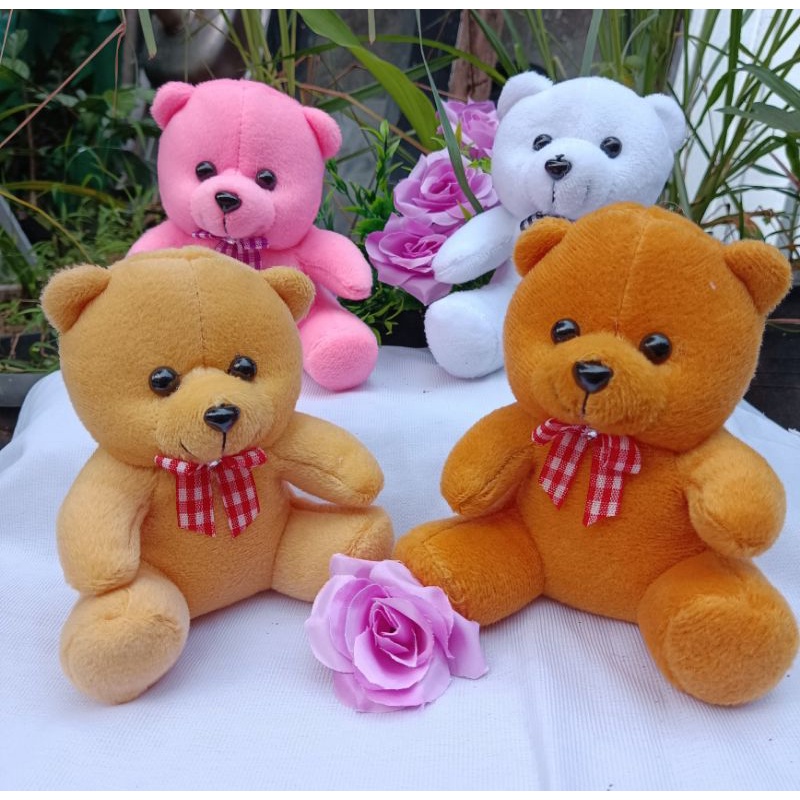 BONEKA BERUANG BUKET WISUDA HAMPERS+- 17CM/ TEDDY BEAR PINK/COKLAT/CREAM