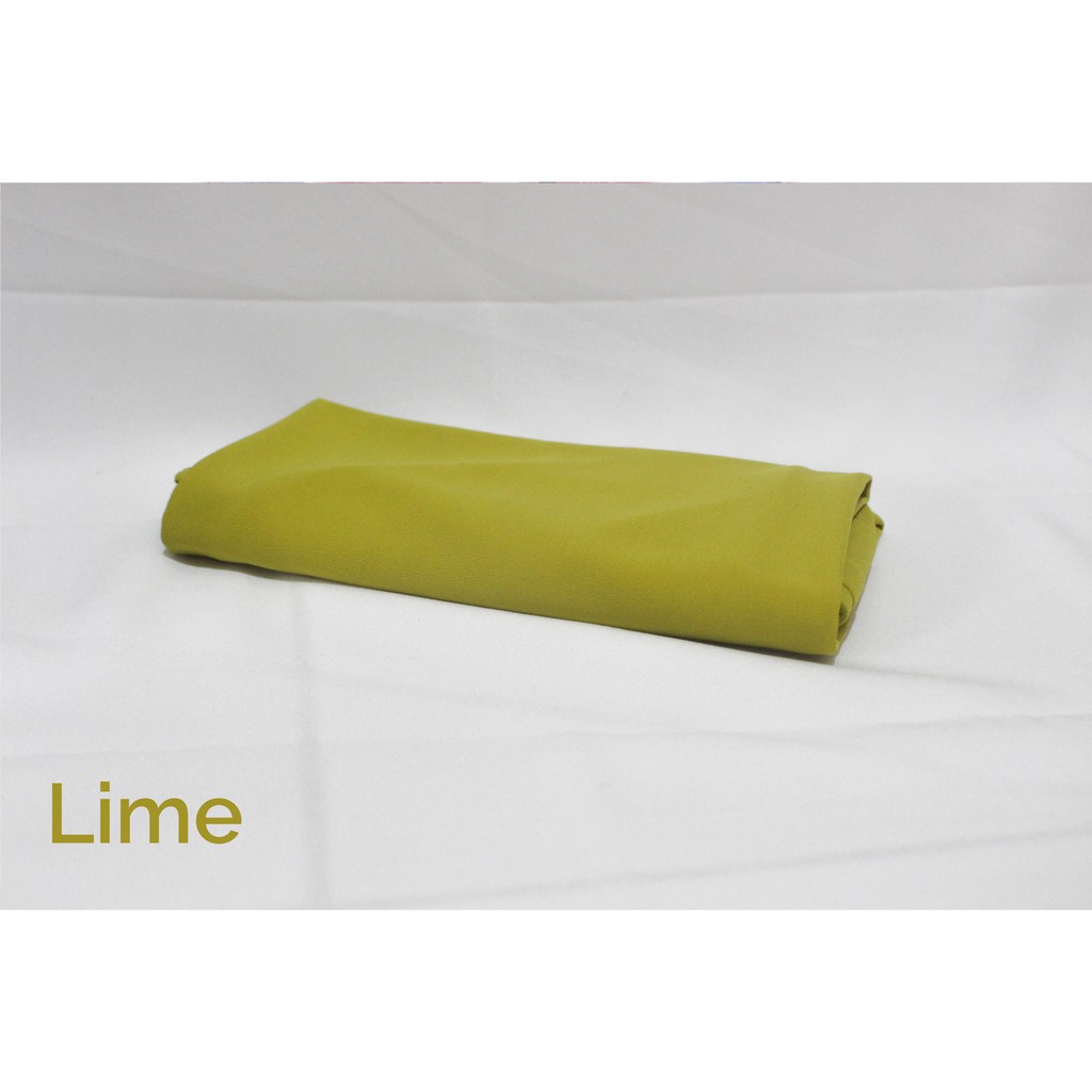 Hijab Sport Kerudung Olahraga Volly Sehari-hari Bahan Jersey-Lime