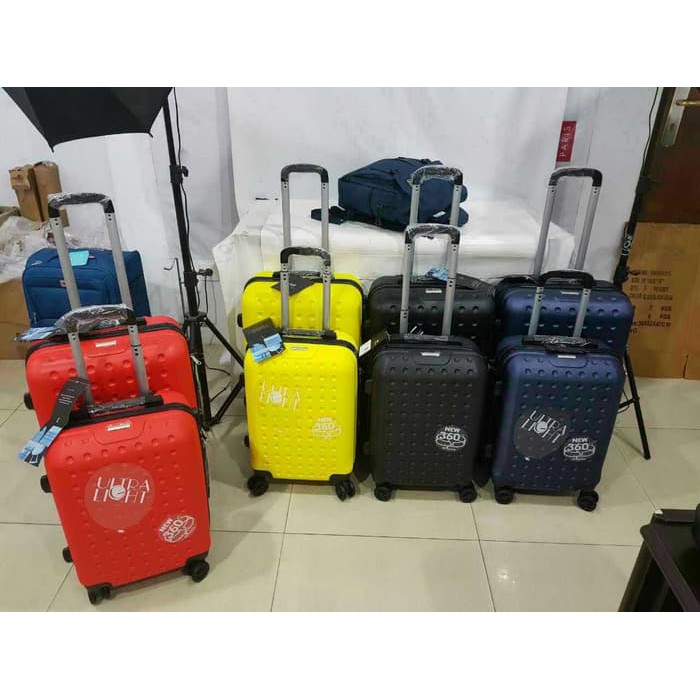 Koper Polo Twin   Satu Set   20 24 Inch   Cabin n Bagasi Special Price   Hitam