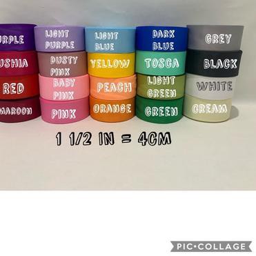 

[ 12.12 BIG SALE ].>stz-458 PITA KADO KAIN GROSSGRAIN 1 1/2 IN/ 4CM,PANJANG 20 YARD PER ROL - WHITE