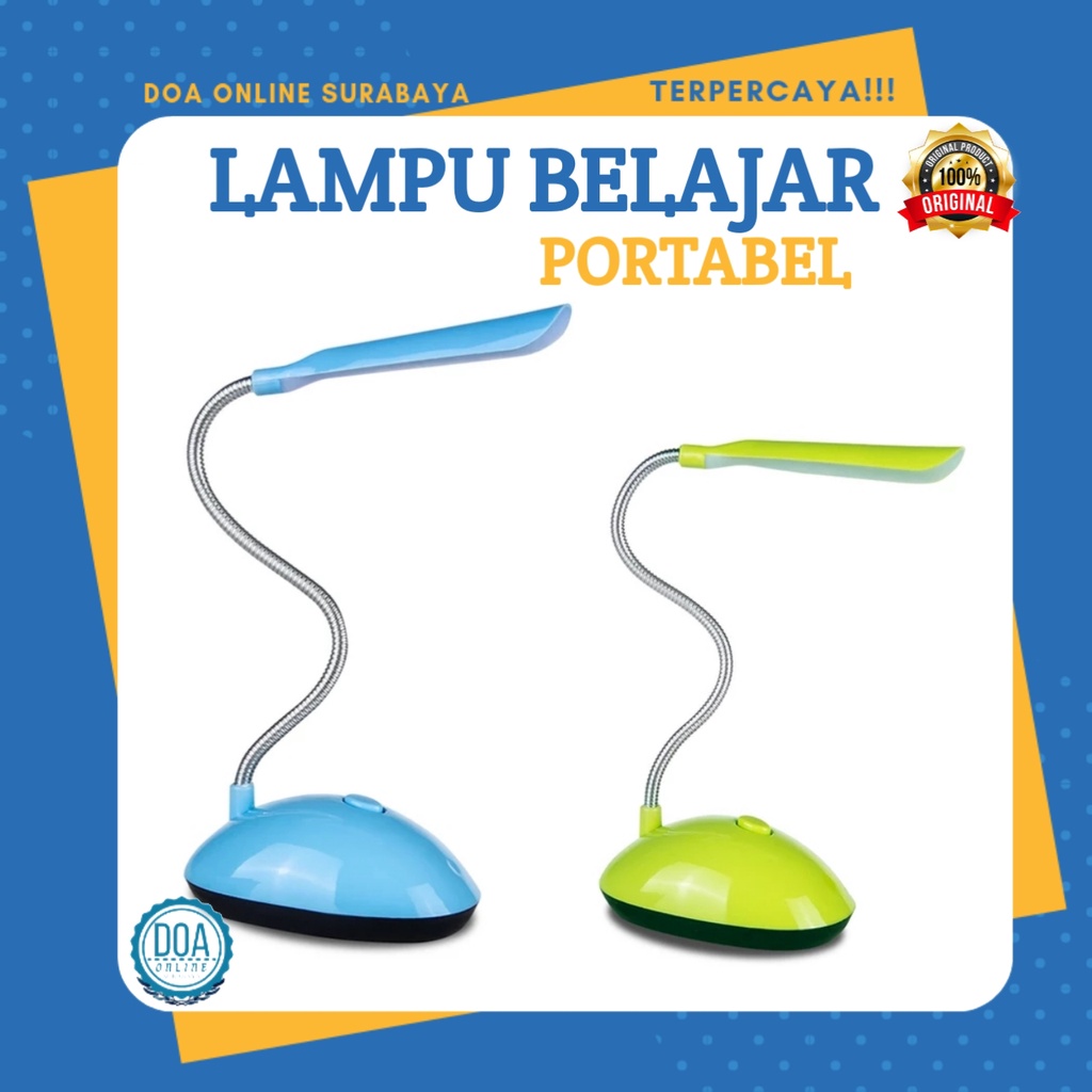 LAMPU BELAJAR LED PORTABLE MINI LAMPU FLEKSIBEL HEMAT LISTRIK V7188