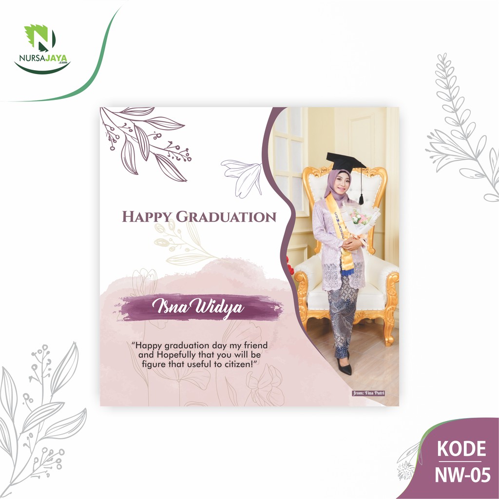 Custom Kado Hadiah Hiasan Dinding Ulang Tahun Pernikahan Wisuda Foto Murah Wall Decor - NW