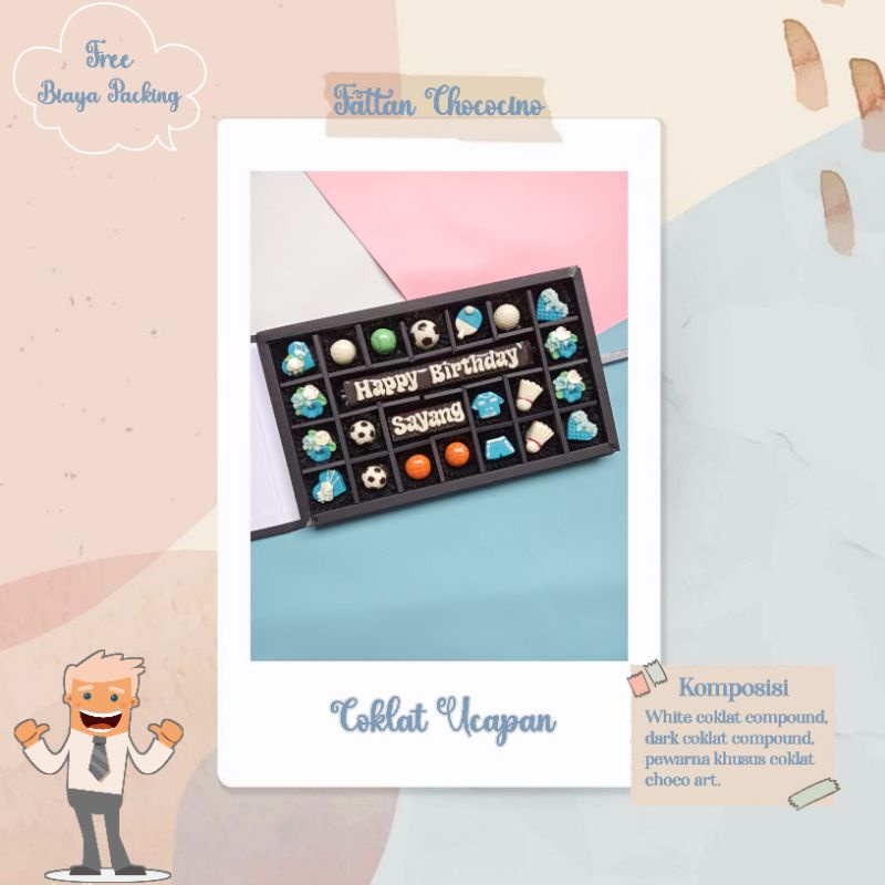 

Kado coklat ulang tahun nikahan wedding anniversary pacar cowok suami custom