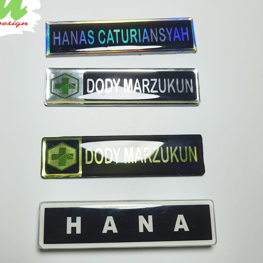 

ㆀ Name Tag Nama Dada Akrilik Magnet Peniti ズ