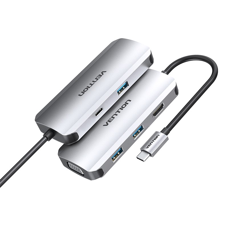 Vention USB Hub Type C to HDMI VGA Multiport USB 3.0