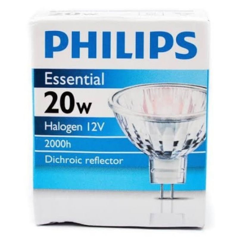 Philips Halogen mangkok MR16 20w 12v Philips