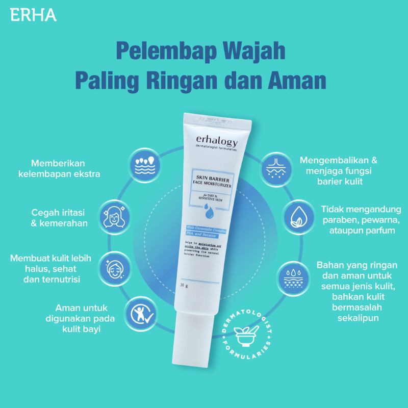 Erhalogy Skin Barrier Series (Facial Wash/Face Moisturizer)