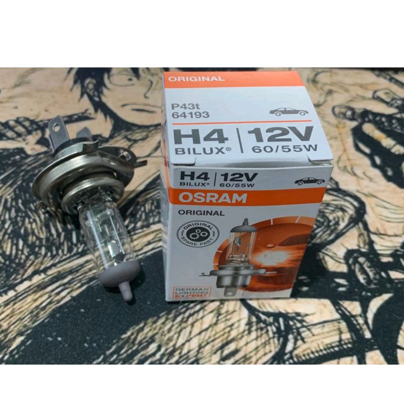 bohlam halogen h4 12v 60/55 osram per pc bohlam lampu depan universal