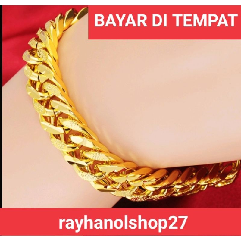 Perhiasan wanita dewasa atau pun remaja,Xuping gelang Rantai tangan free cincin dan tersedia gelang nya saja ukuran 22mm-18mm lapis emas 22k gold