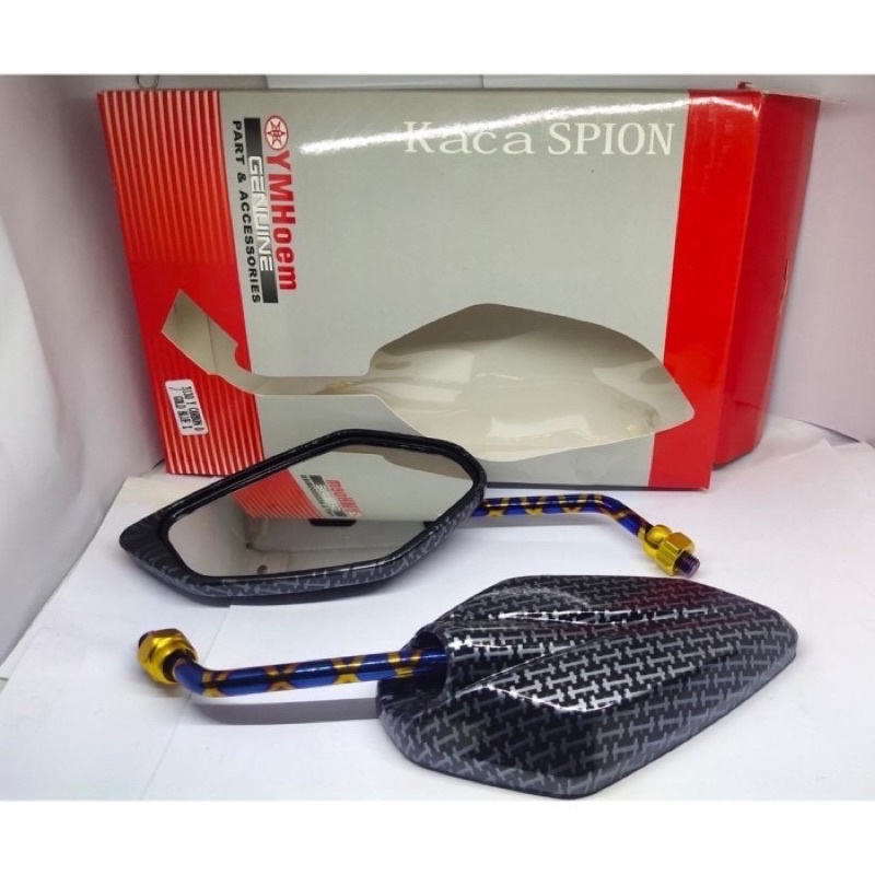 Spion karbon twotone yamaha jupiter mio vixion nmax aerox - spion twotone yamaha