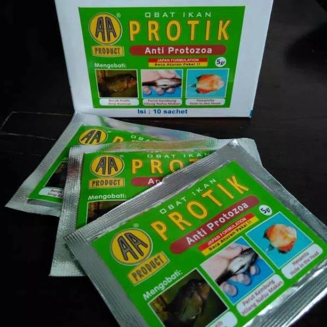 Obat ikan luka bakteri jamur AKARI AA PROTIK 5gr