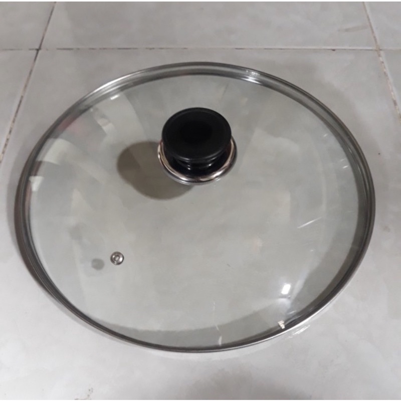 Tutup Kaca 30 Cm - tutup kaca wok - tutup frypan