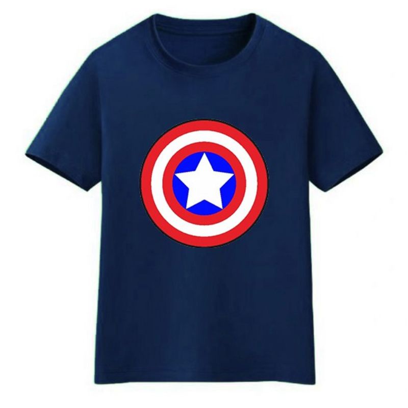 BAJU KAOS DISTRO MURAH ANAK LAKI LAKI SIZE 2 3 4 5 6 7 8 9 TAHUN KAOS ANAK ANAK SUPERHERO AVENGER CAPTAIN AMERICA