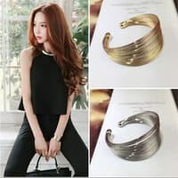 Gelang Fashion Wanita Warna Silver Gold