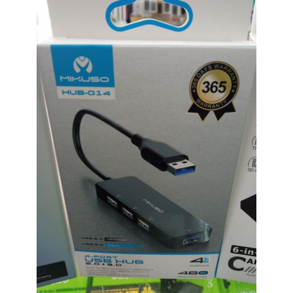 USB HUB MIKUSO HUB-014 4-PORT USB HUB2.0+3.0