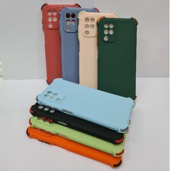 Silikon Case TPU Macaron Warna-Warni Samsung A12 Plus Candy Crack