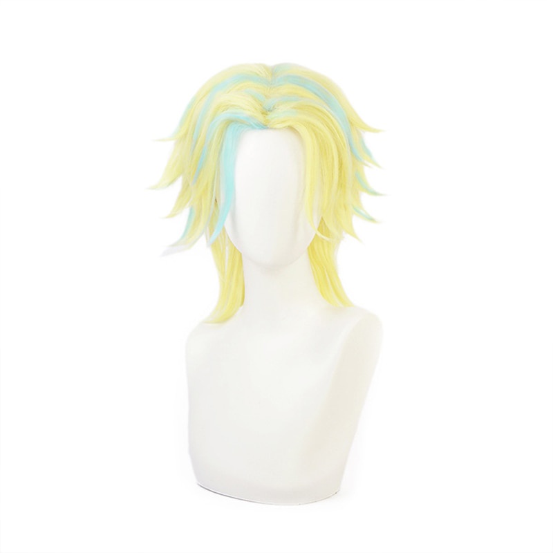 PREORDER Haitani Rindou Cosplay Wig Tokyo Revengers Light blue Mixed Color Short Hair +Free Wig Cap 