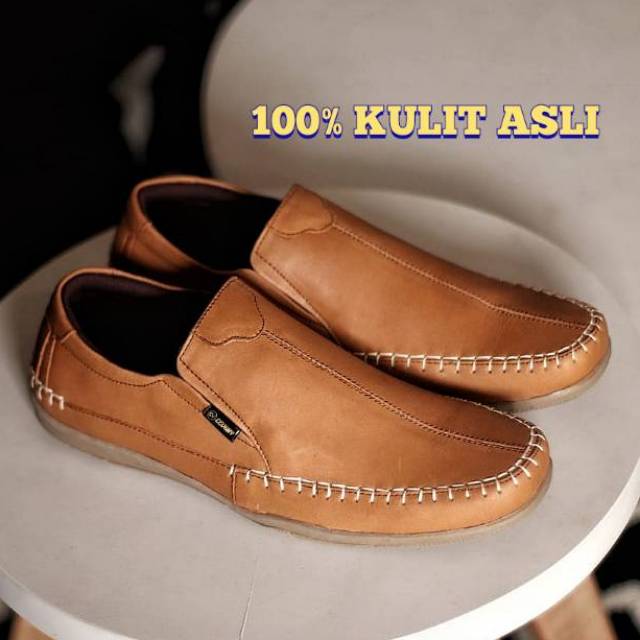 SEPATU CASUAL SLIP ON CEVANY MORI KULIT. SEPATU KERJA. SEPATU KASUAL PRIA. SEPATU KULIT PRIA