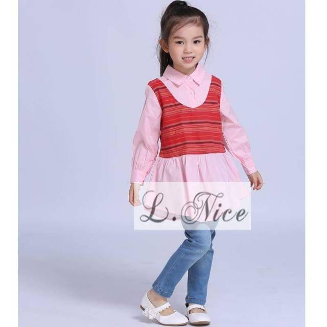 setelan anak perempuan / setelan anak perempuan size teen lnice 105b