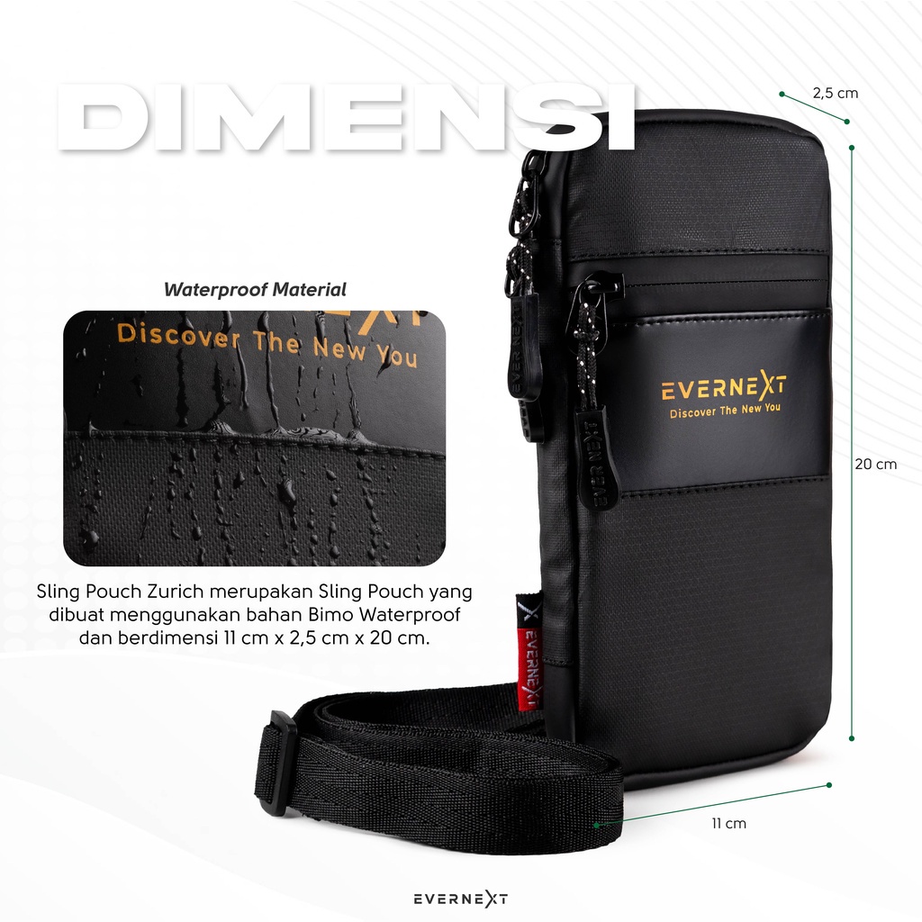 Sling phone wallet  unisex pria anti air terlaris sling pouch dompet hp sling bag gadget waterproof cowok sling pouch bag kartu tas gantung hp pria