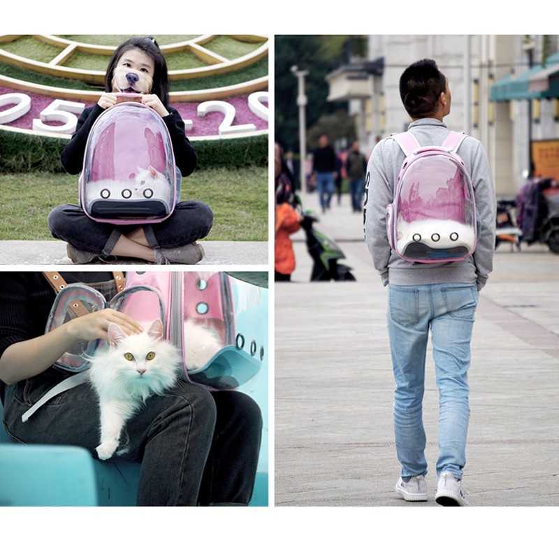 Tas Astronot Kucing Anjing | Tas Transparan | Pet Cargo | Tas Anjing Kucing Murah | Tas Ransel Hewan atau Travel Bag Nyaman dan