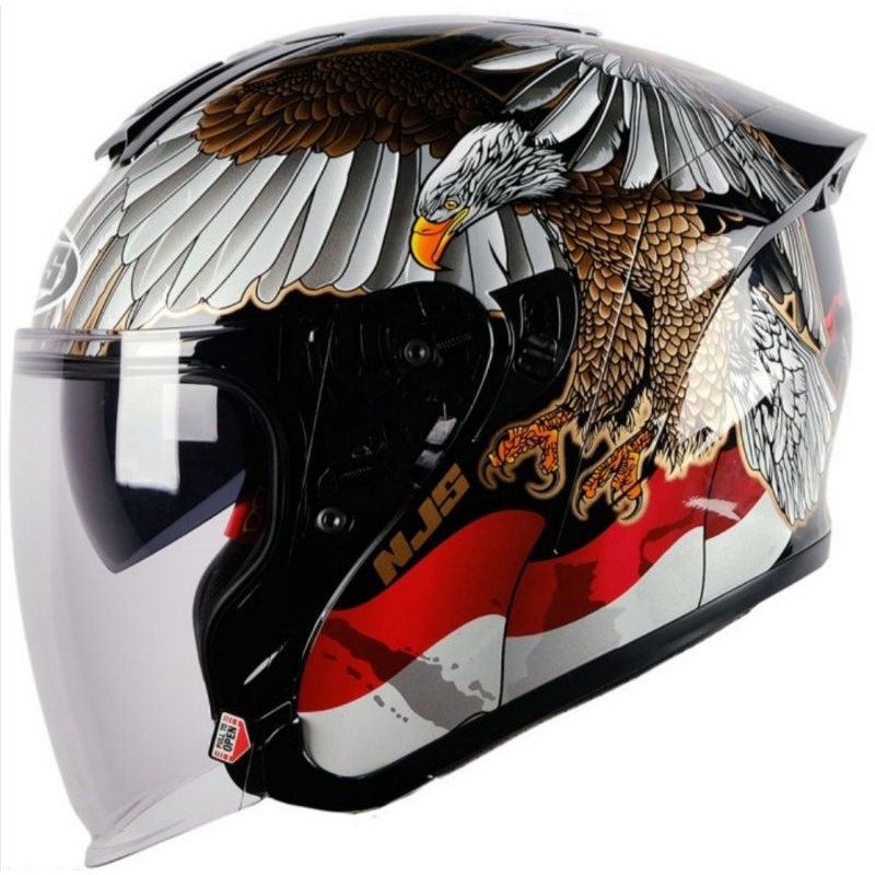 Njs kairoz double visor motif rush zenith garuda-KAIROZ DV GARUDA