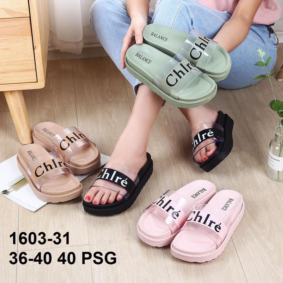 《FUNNY》 balance 1603-31/sandal jelly wanita/wedges sandal balance ⁙
